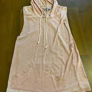 Pink top with a hood